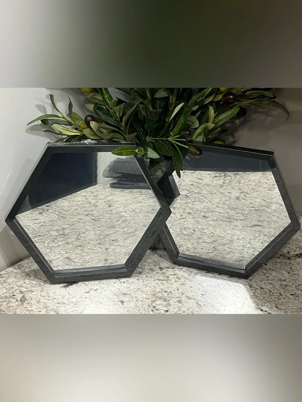 Hexagon Mirror Set (Black) 🪞🆕🪞